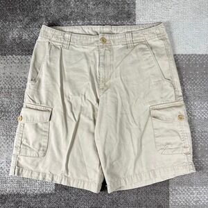 The North Face Mens Cargo Shorts Khaki Size 34 Cotton Regular Fit
